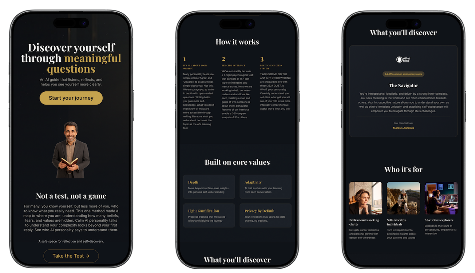 AlfredMind - summary page